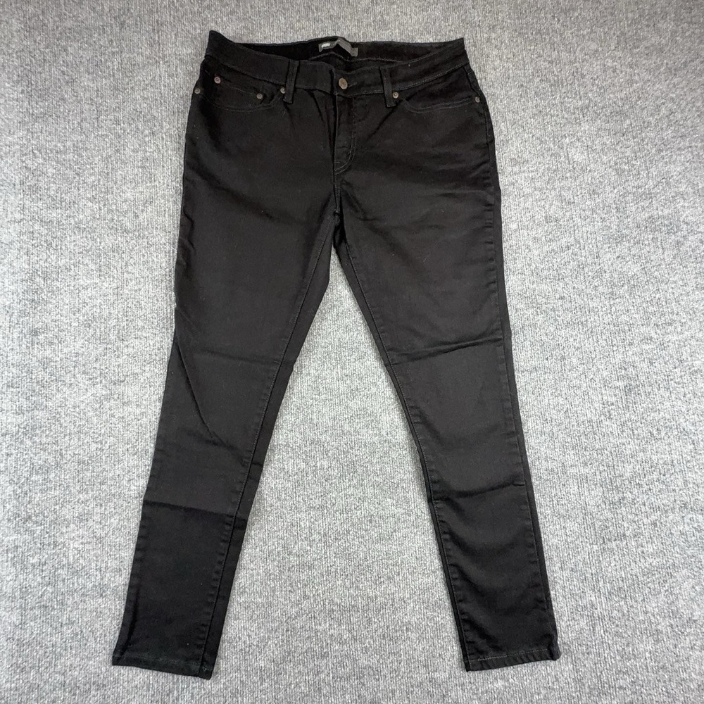 Levis Legging Jeans Mens 33x28 Black Slim Fit Skinny Stretch Denim 1997-0030